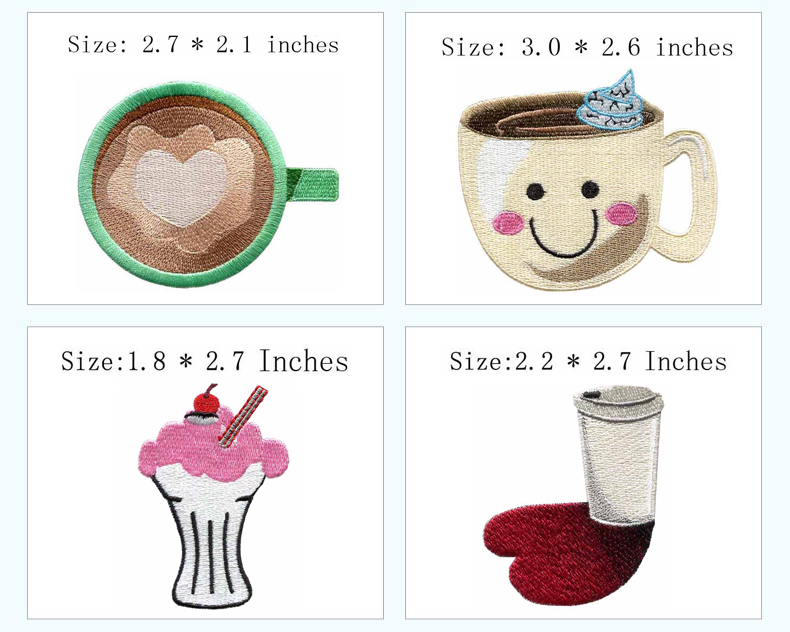 Cup & Drink Themed Iron-on Emb - Wine Beer Hat ulasan dan harga