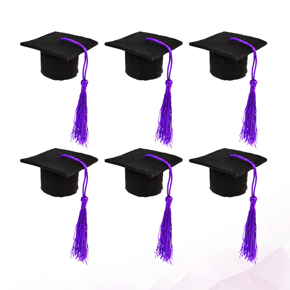 6Pcs Doctoral Cover Mini Docto - Wine Beer Hat ulasan dan harga