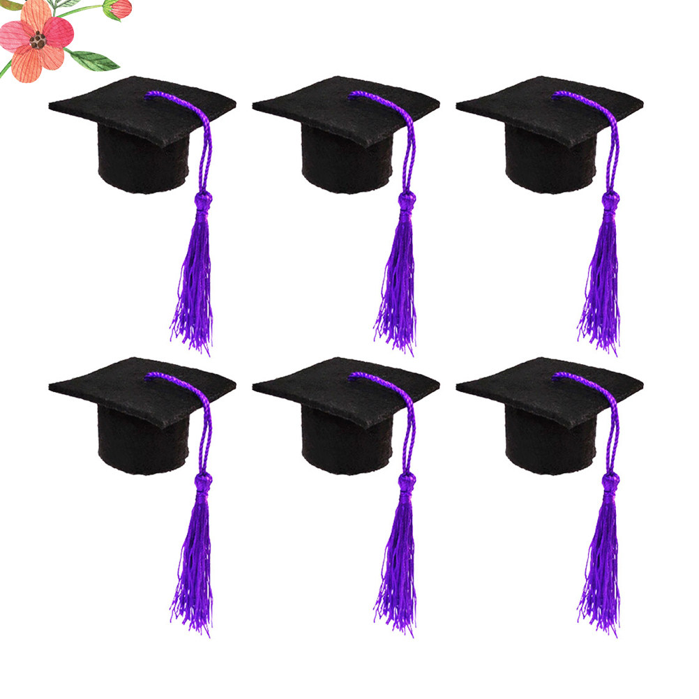 6Pcs Doctoral Cover Mini Docto - Wine Beer Hat ulasan dan harga