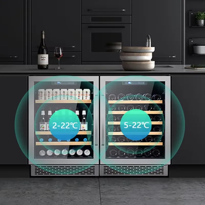 48 Bottle Wine Fridge Dual Gla - Wine Beer Dual Zone ulasan dan harga