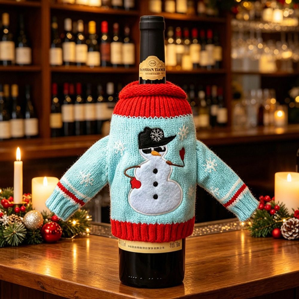 Elk Wine Bottle Cover Snowflak - Wine Beer Hat ulasan dan harga