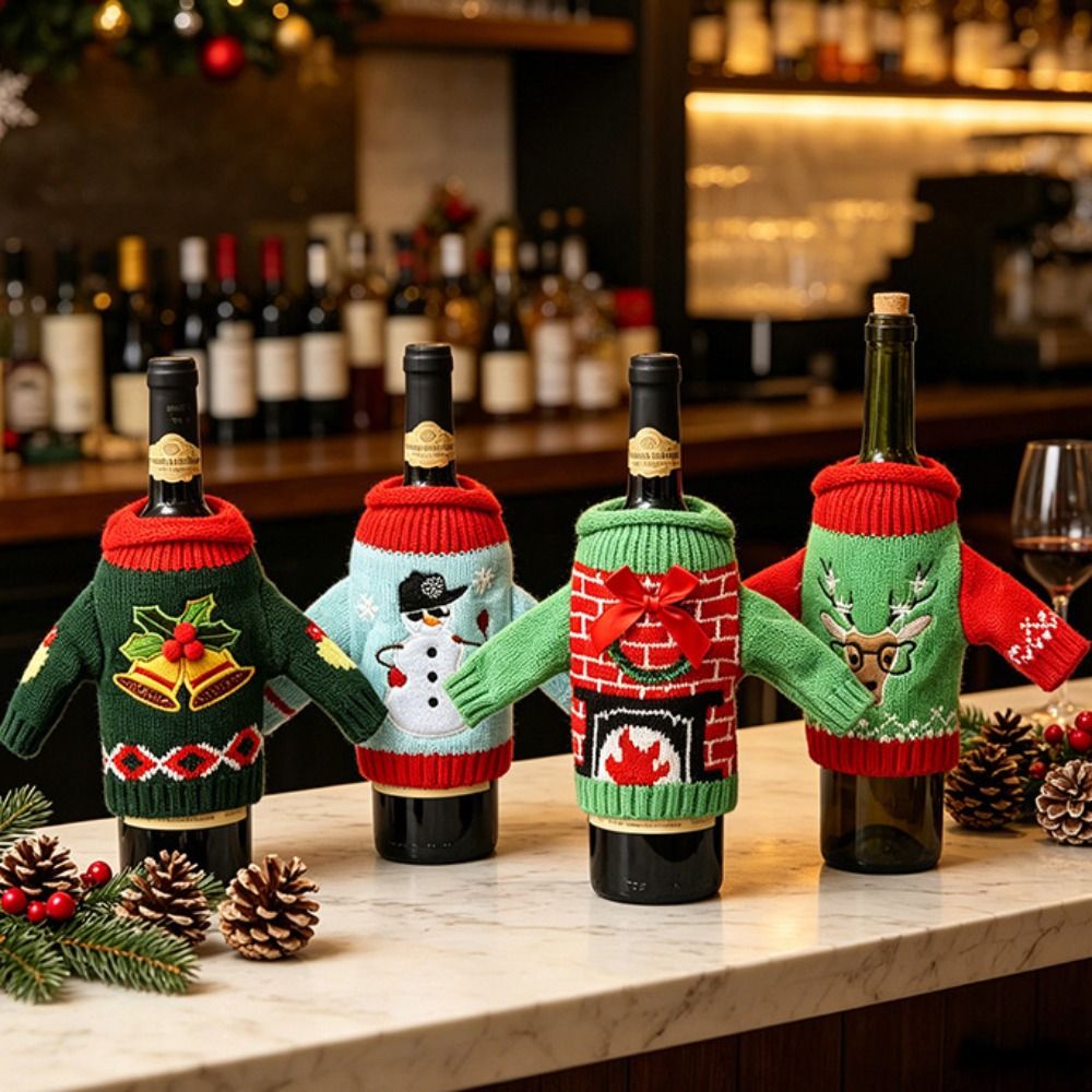 Elk Wine Bottle Cover Snowflak - Wine Beer Hat ulasan dan harga