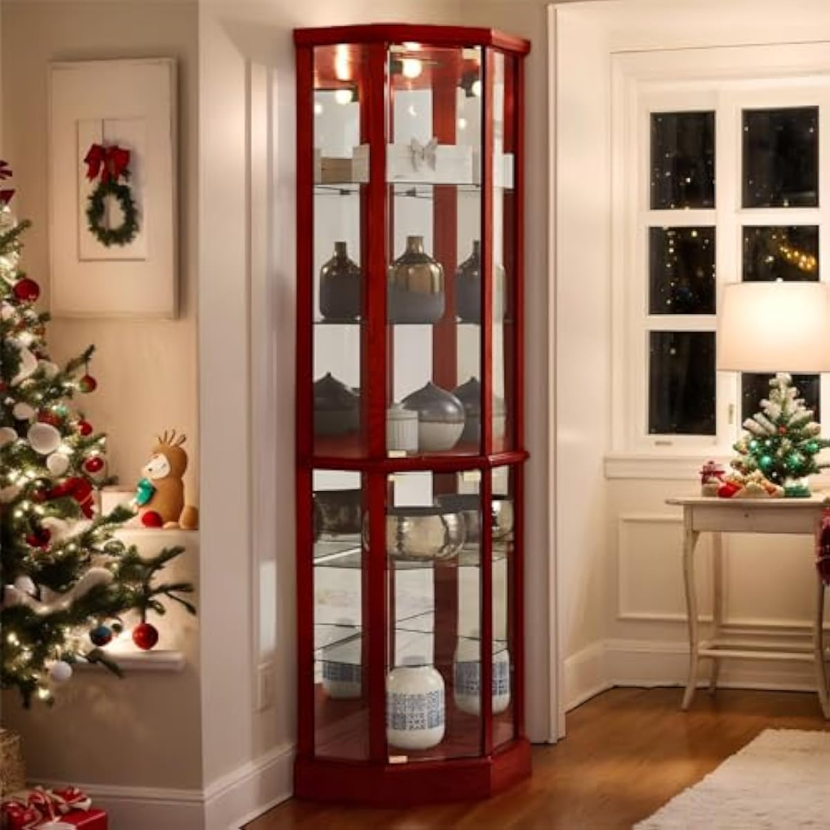 Tall Lighted Curio Cabinet 70  - Wine & Beer Guayaquil ulasan dan harga