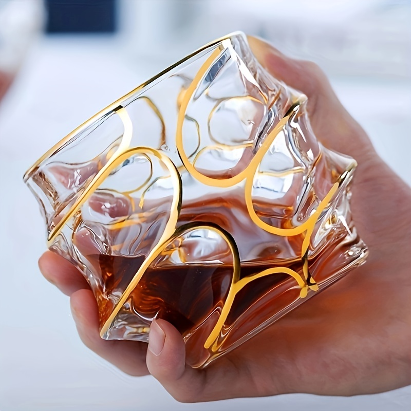 Whiskey Glass Tumbler Golden L - Whisky Beer And Wine ulasan dan harga