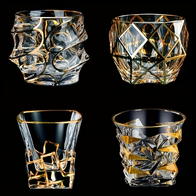 Whiskey Glass Tumbler Golden L - Whisky Beer And Wine ulasan dan harga