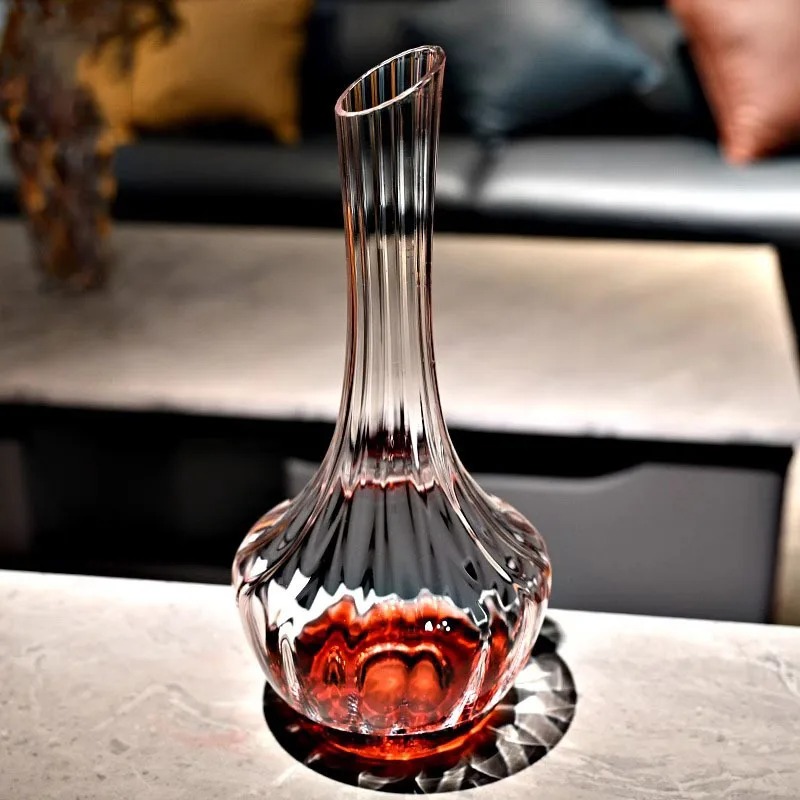 Elegant European Fluted Crysta - Wine Aerator Pour ulasan dan harga